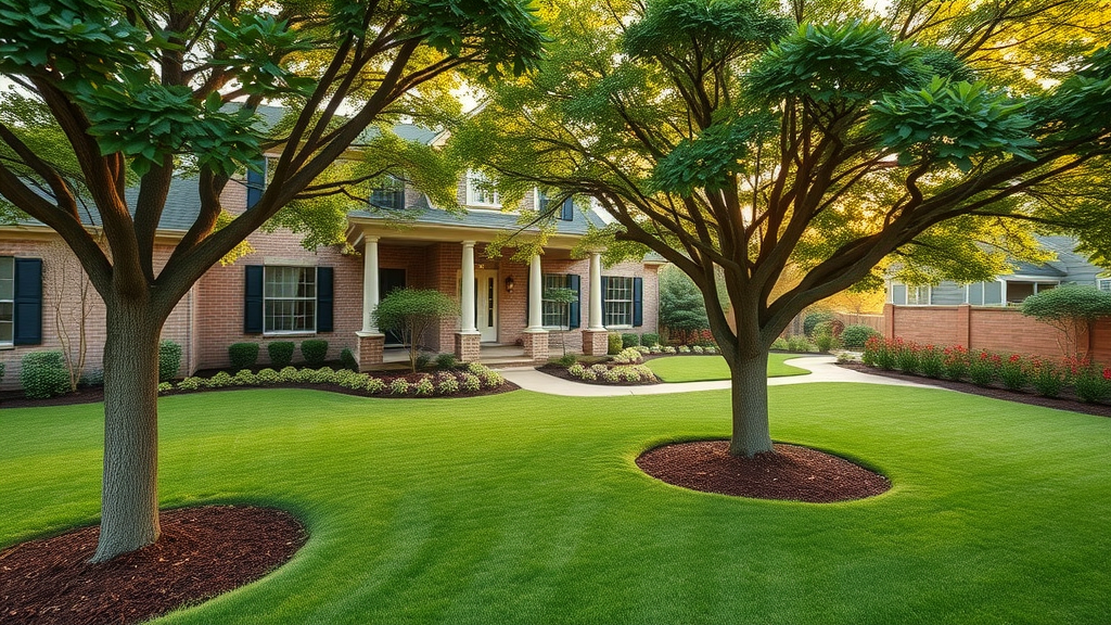 Professional tree pruning ensures healthy, beautiful residential landscape