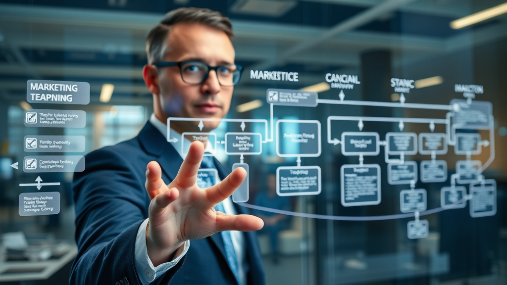 Executive planning a roadmap for AI-powered marketing personalization