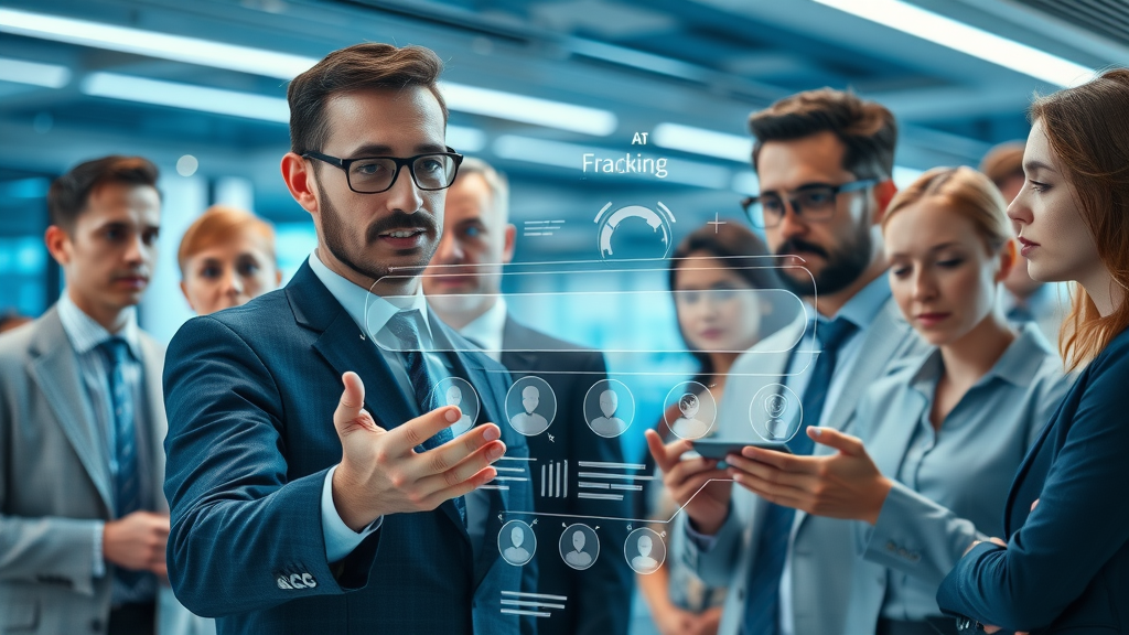 Futuristic AI-powered search engine interface showcasing AI internet marketing mistakes