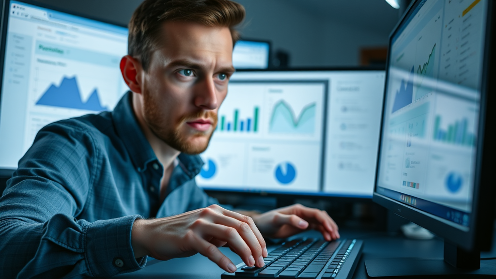 Digital marketing coaching, optimizing Google Ads dashboard, hands-on strategy, dual-screen setup, digital ads mastery