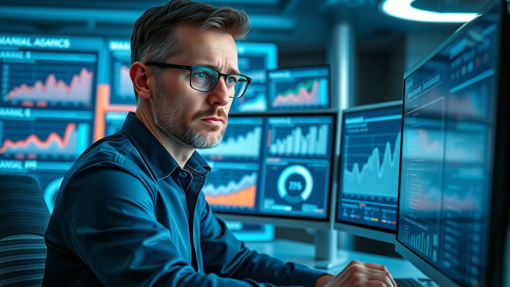 analytical marketer tracking local business advertising performance, local marketing KPIs