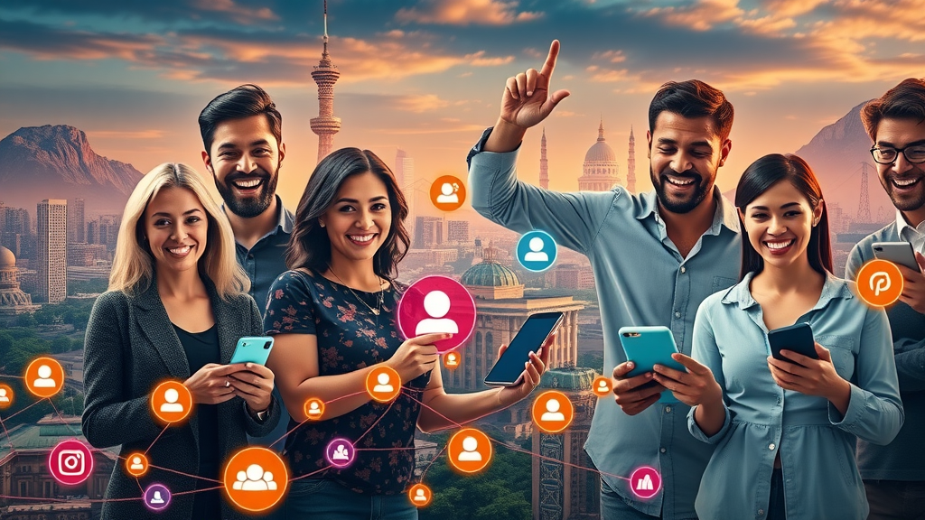 AI-driven customer journey with customer personas engaging across digital touchpoints