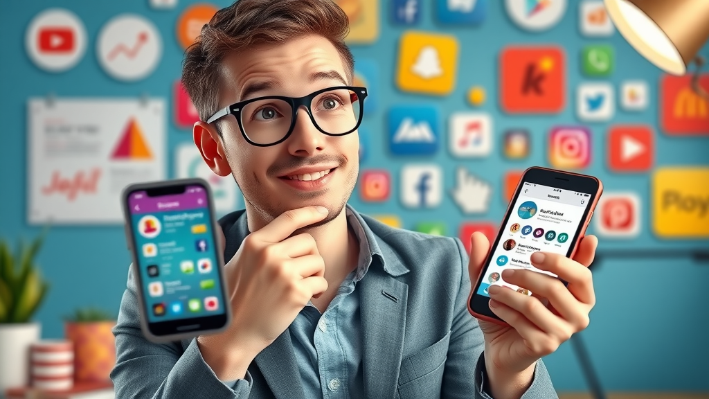 Small business marketer analyzing which social media platforms are best for digital marketing solutions for small business owners