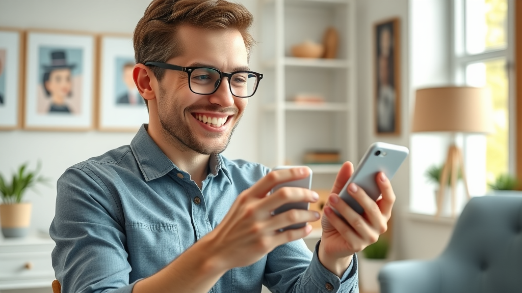 entrepreneur posting to social media platforms for business marketing