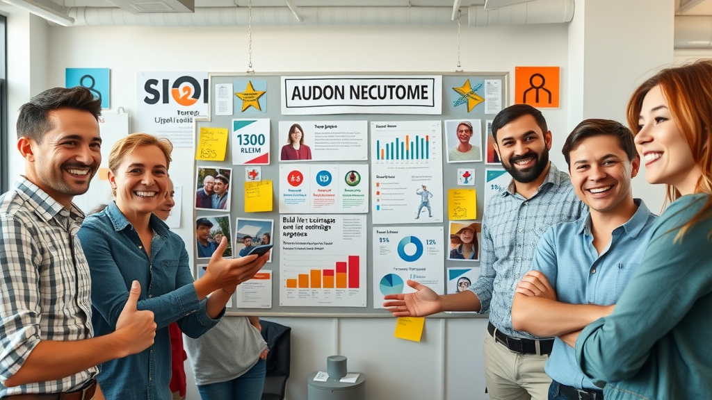 content marketing plan marketing team creating audience persona boards