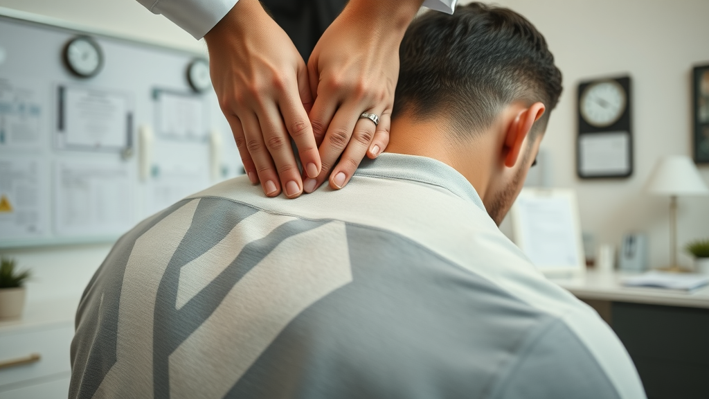 Chiropractor performing a gentle spine adjustment for effective pain relief.