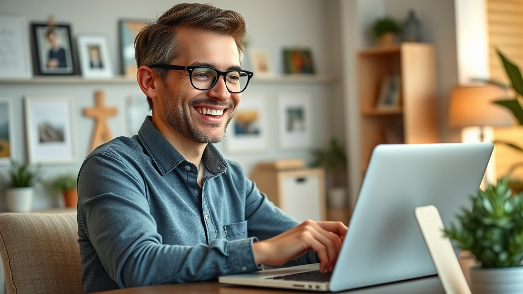 Entrepreneur managing segmented email lists for digital marketing solutions for small business owners