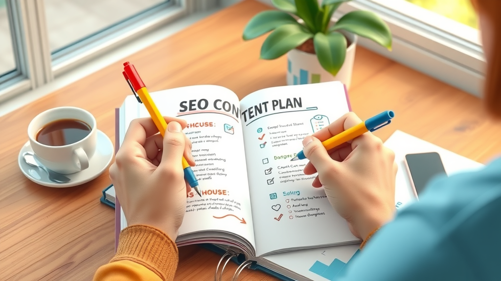 Content plan for small business SEO, search engine optimization notes