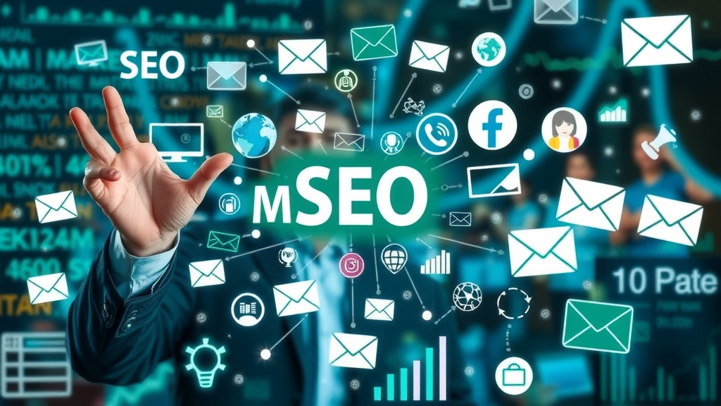 Digital marketing coaching, showing SEO, social media marketing, content marketing, and email marketing, digital strategy illustrated
