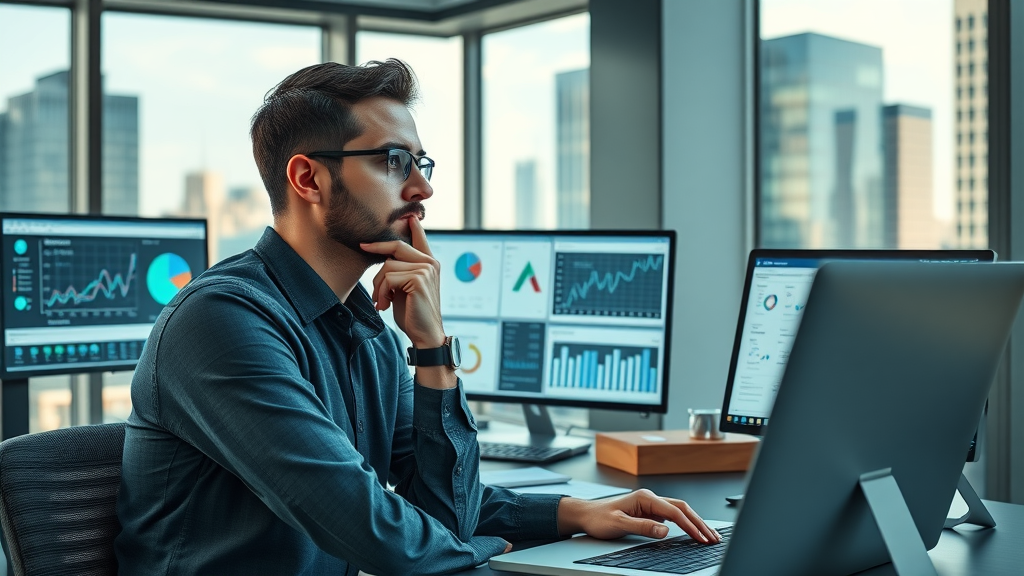 Modern marketers analyzing data with machine learning software dashboards, showcasing tools used in machine learning in marketing