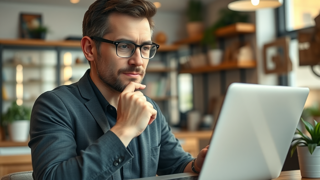 small business owner reviewing growth charts for business marketing
