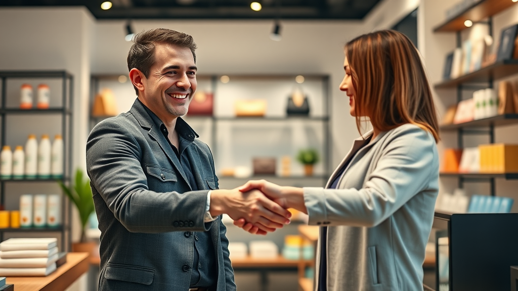 small business owner partnering with influencer for digital marketing
