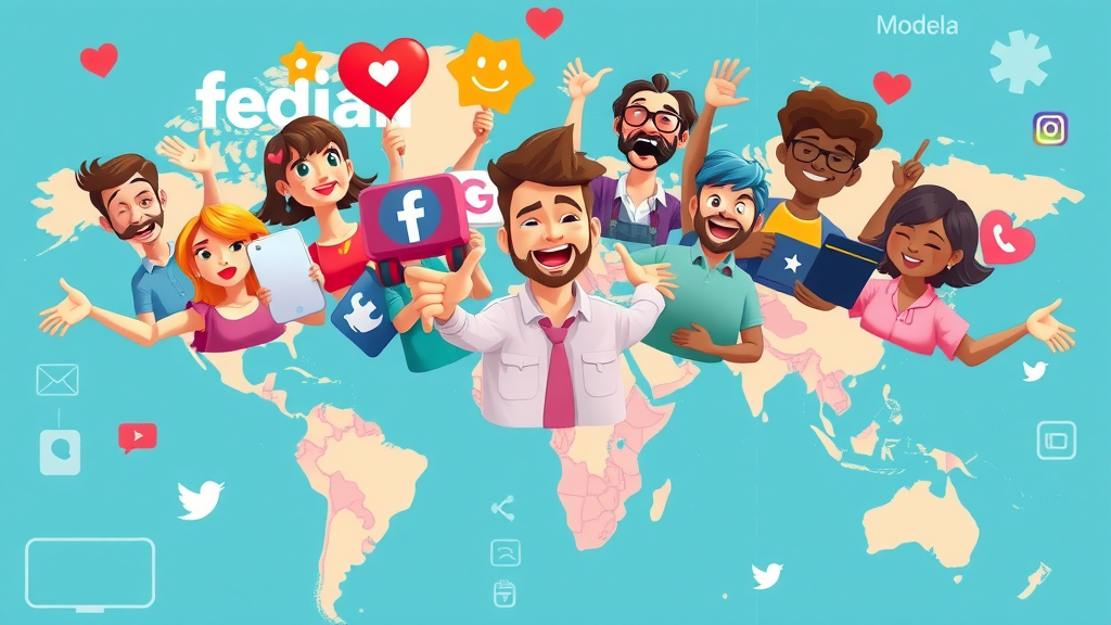 colorful social media icons choosing best platform, target audience for digital marketing strategies