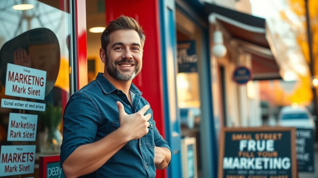 Small business owner achieving growth with affordable CMO services
