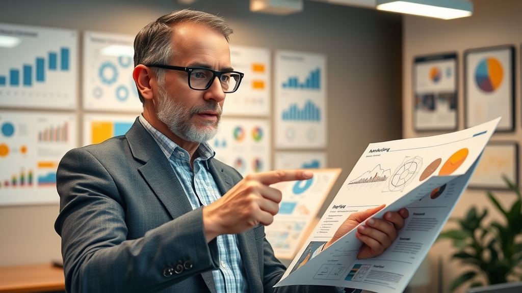experienced chief marketing officer analyzing digital marketing plans for accurate CMO cost estimation