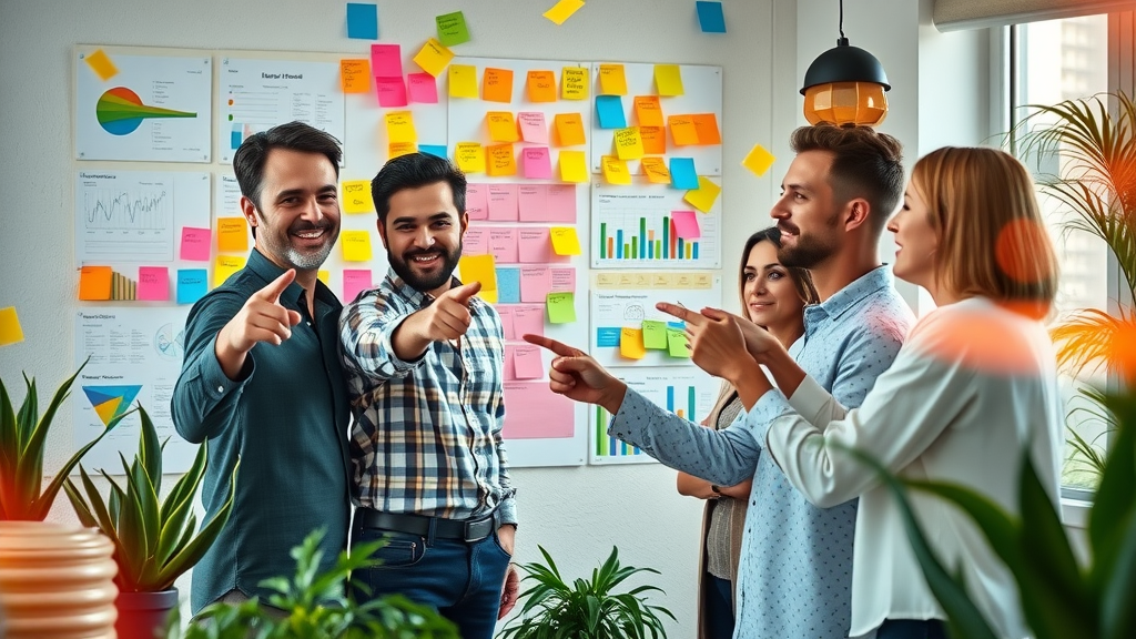 small business growth strategies - entrepreneur team brainstorming and innovating for business growth