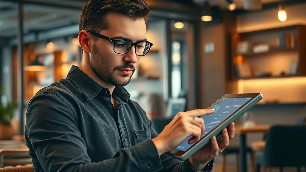 Entrepreneur using AI-powered keyword research tool for content and expert intelligence in AI SEO