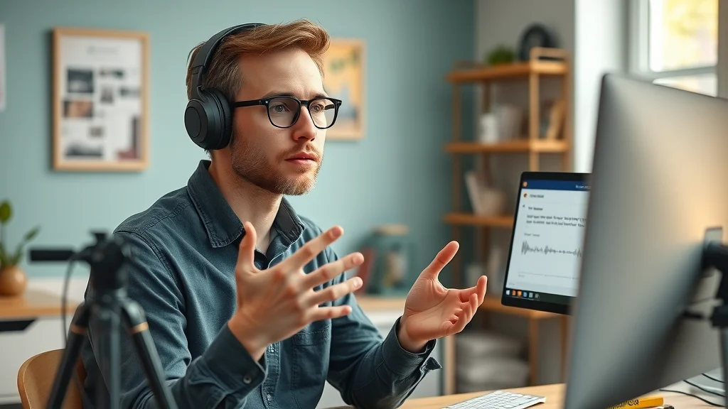 Creative digital marketer conducting an AI-assisted interview for blog research and content and expert intelligence in AI SEO