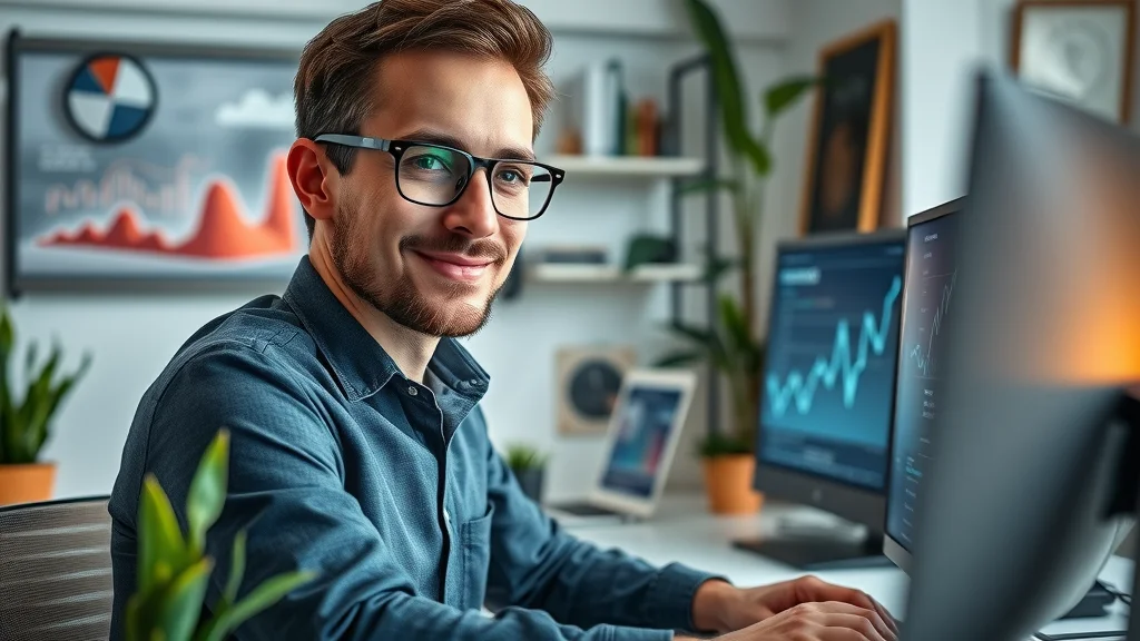 Professional SEO specialist working with AI SEO tools for search engine optimization