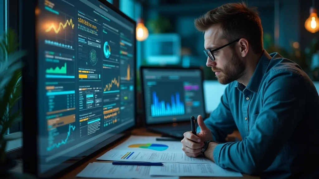 comparison of traditional seo and ai seo content first marketing, classic analytics versus ai-driven dashboards in high-tech workspace