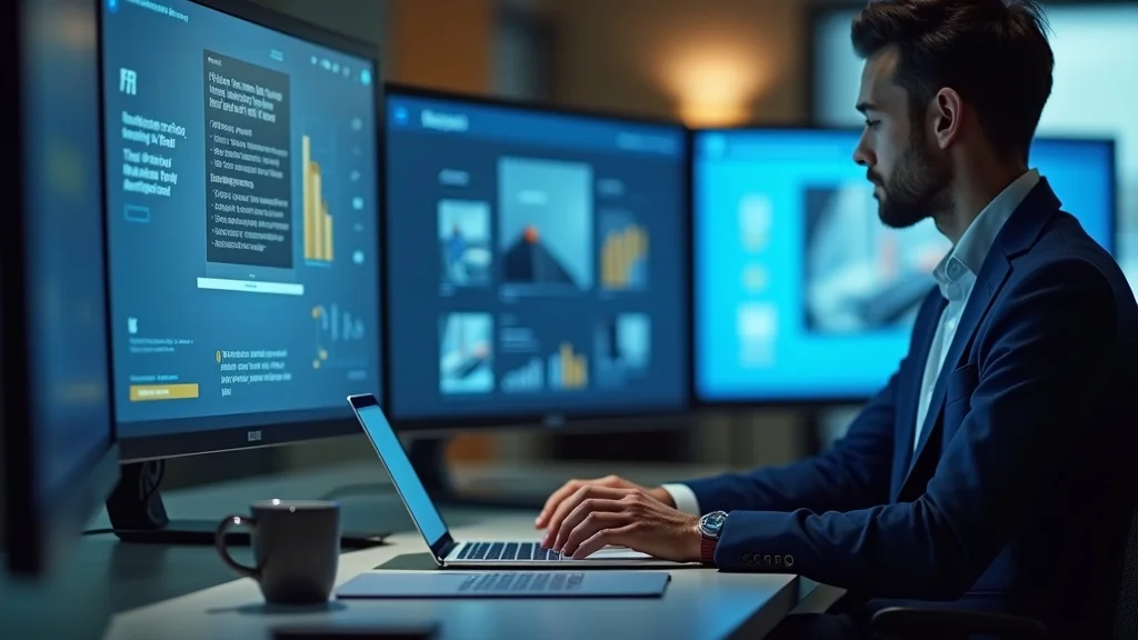 Marketing strategist coordinating messaging consistency across devices and channels to amplify lead generation results in digital marketing.